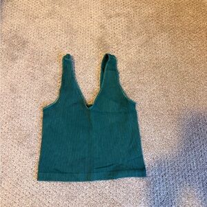Nikibiki Teal Ribbed Tank Top